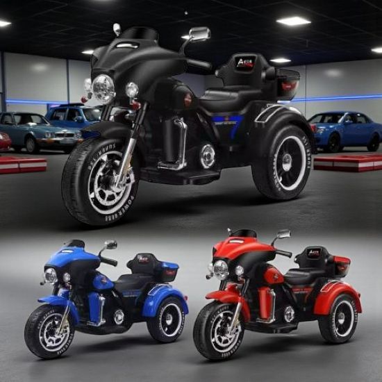 صورة دراجة نارية هارلي للأطفال بـ 3 عجلات